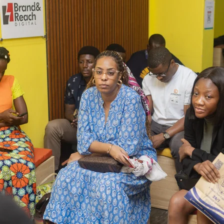 Founders listening closely during a Founders Office Hours session.